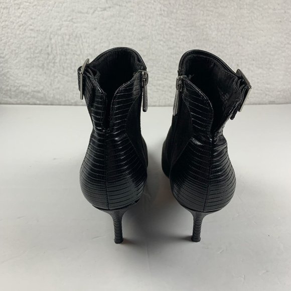 Charles by Charles David Agent Pointed Toe Ankle Boot Womens 8M Black Suede 7893 - Picture 5 of 9